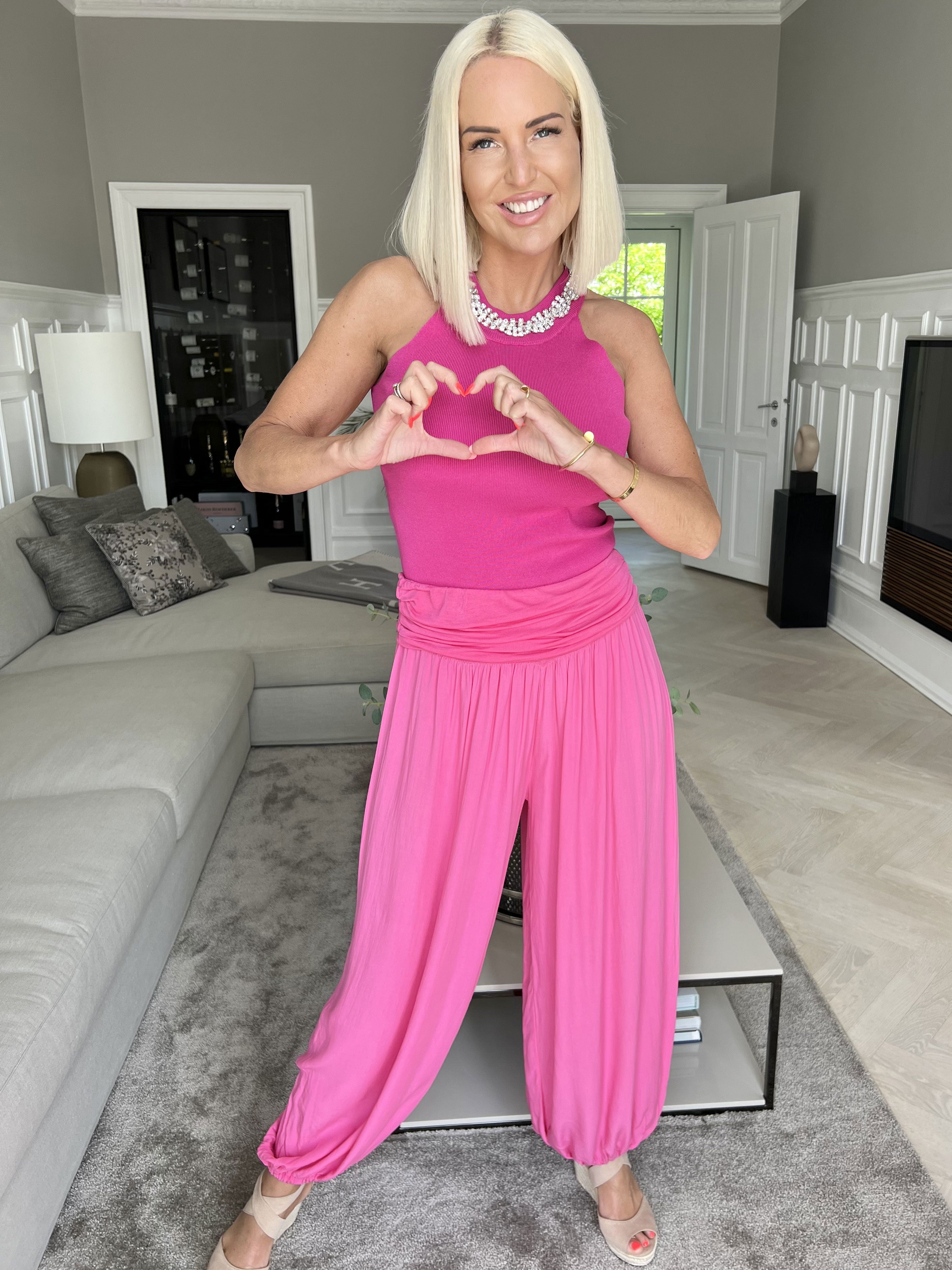 Vibe - Lette og løse bukser med elastikkant i livet